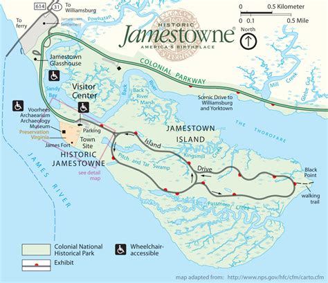 where is historic jamestown located.